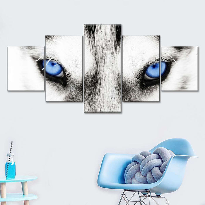 Husky's Eyes Wall Art