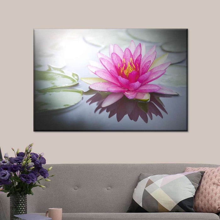 Beaming Pink Lotus Wall Art