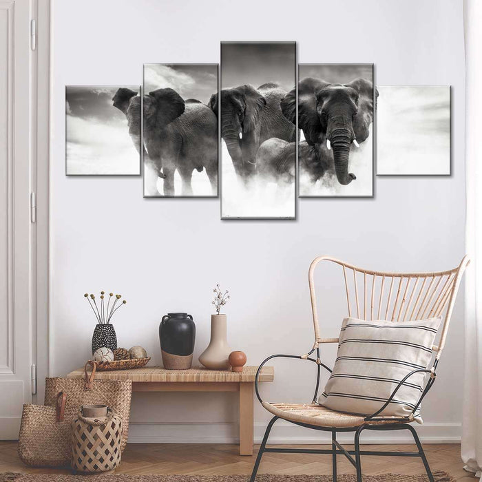 Etosha Park Elephants Wall Art