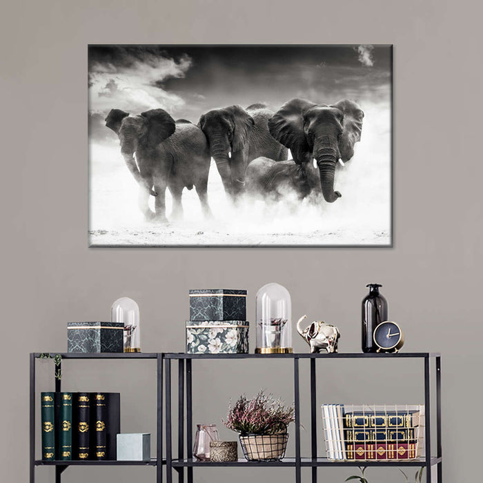 Etosha Park Elephants Wall Art