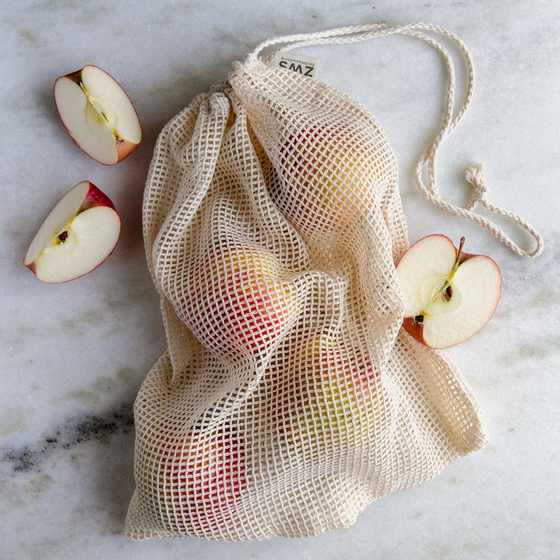 ZeroWasteStore.com Mesh Produce Bag - Multiple Sizes - Zero Waste Net Bag Shopping Totes