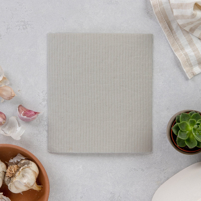 ZeroWasteStore.com Swedish Dish Cloth Reusable Paper Towels Gray Grey Plain