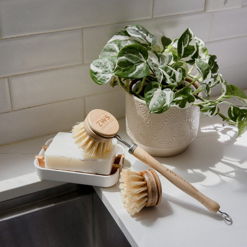 ZeroWasteStore.com Long Handle Dish Brush Scrub Brushes