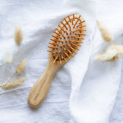 ZeroWasteStore.com Mini Bamboo Hair Brush - Zero Waste Hair Brush, 100% Bamboo, Plastic Free, Compostable Combs & Brushes