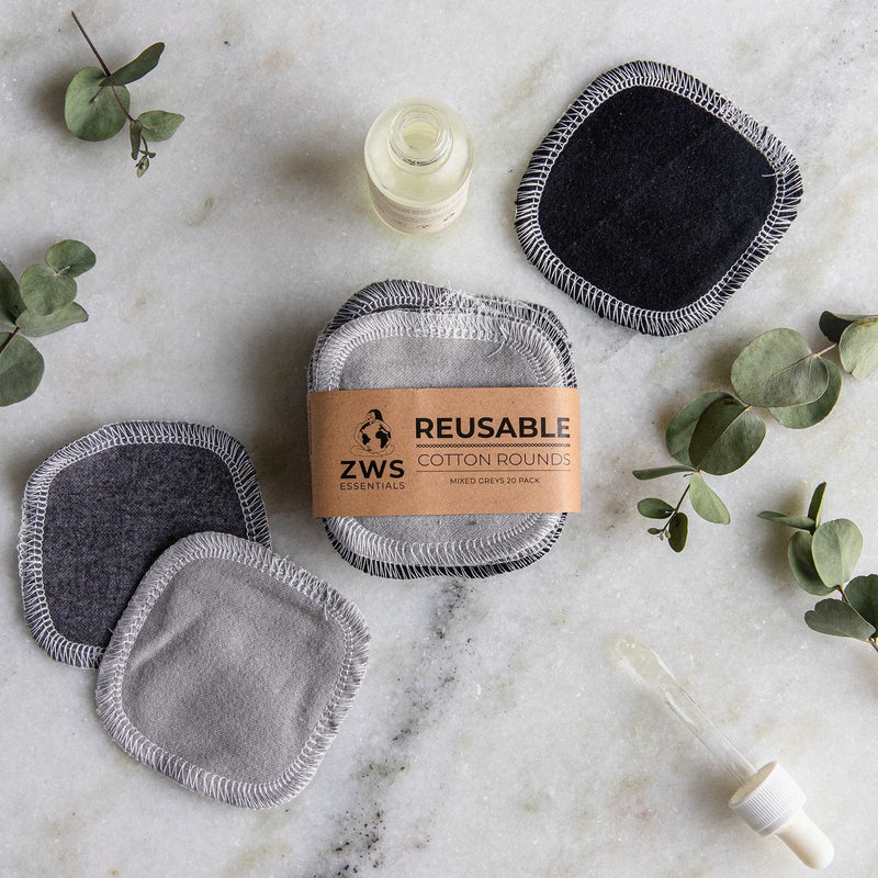 ZeroWasteStore.com Reusable Cotton Rounds facial rounds