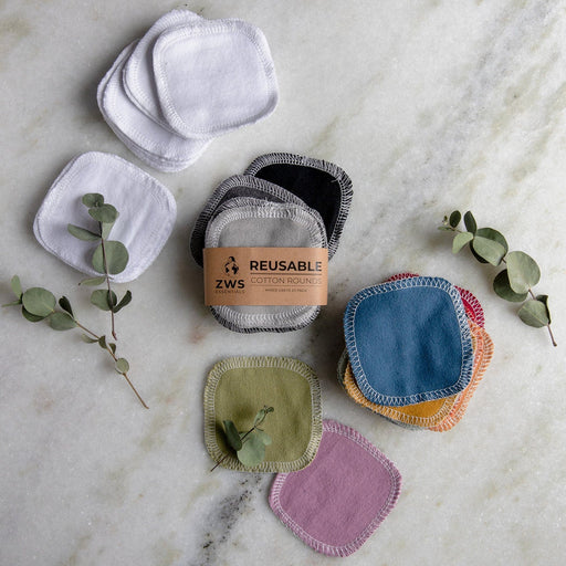 ZeroWasteStore.com Reusable Cotton Rounds facial rounds