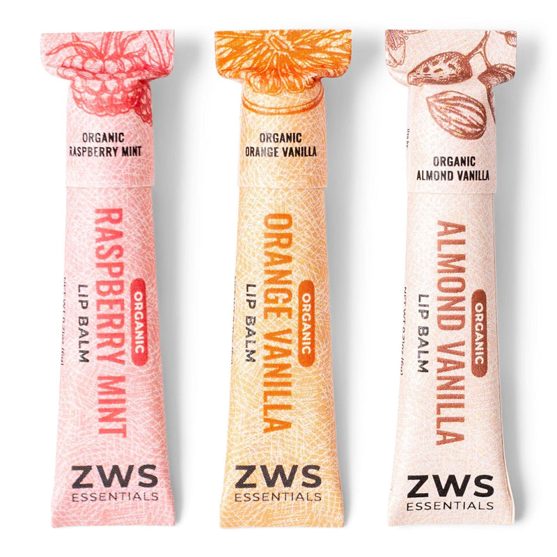 ZeroWasteStore.com All Natural Lip Balm White Smoke Organic Trio