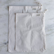 ZeroWasteStore.com Muslin Produce Bag - Multiple Sizes - Zero Waste Muslin Bag Shopping Totes