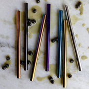 ZeroWasteStore.com Stainless Steel Straw - Straight, Bent, or Boba Style Drinking Straws & Stirrers