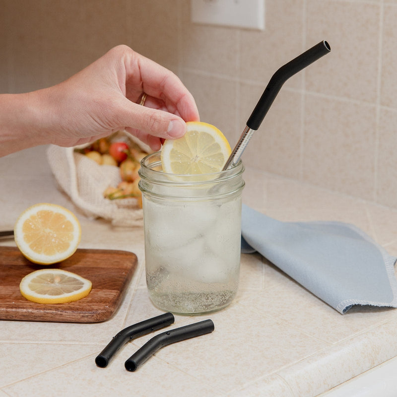 ZeroWasteStore.com Silicone Straw Tip Pack Drinking Straws & Stirrers