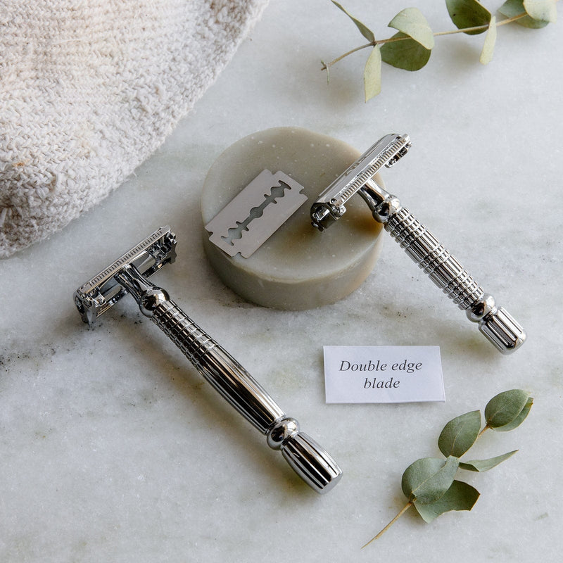 ZeroWasteStore.com Zero Waste Safety Razor - Sustainable Razor - Single Blade, 10 Free Blades Razors & Razor Blades