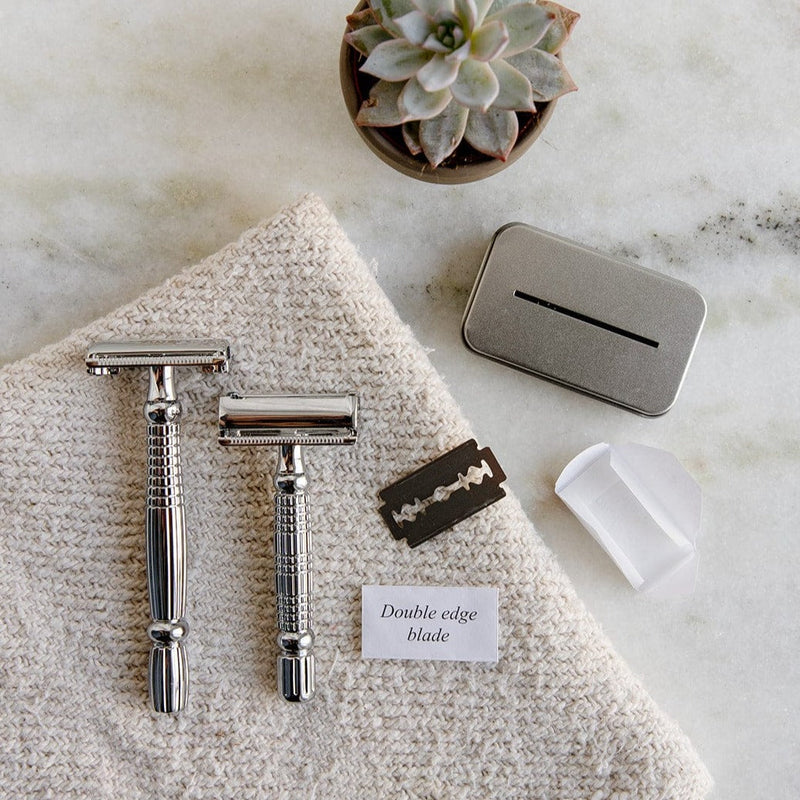 ZeroWasteStore.com Zero Waste Safety Razor - Sustainable Razor - Single Blade, 10 Free Blades Razors & Razor Blades