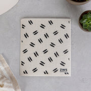 ZeroWasteStore.com Swedish Dish Cloth Reusable Paper Towels Gray Black Stripes