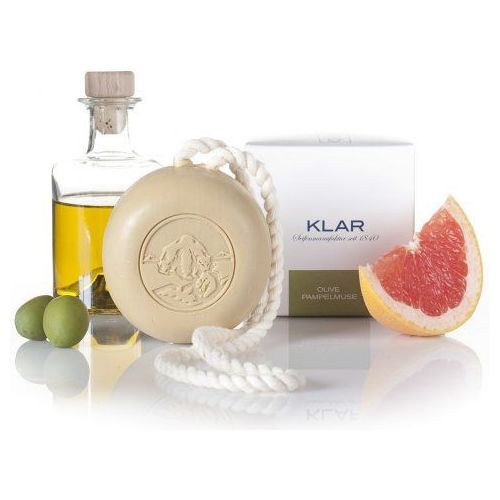 Klar Olive & Pampelmuse Oil Bar Soap On A Rope 250G