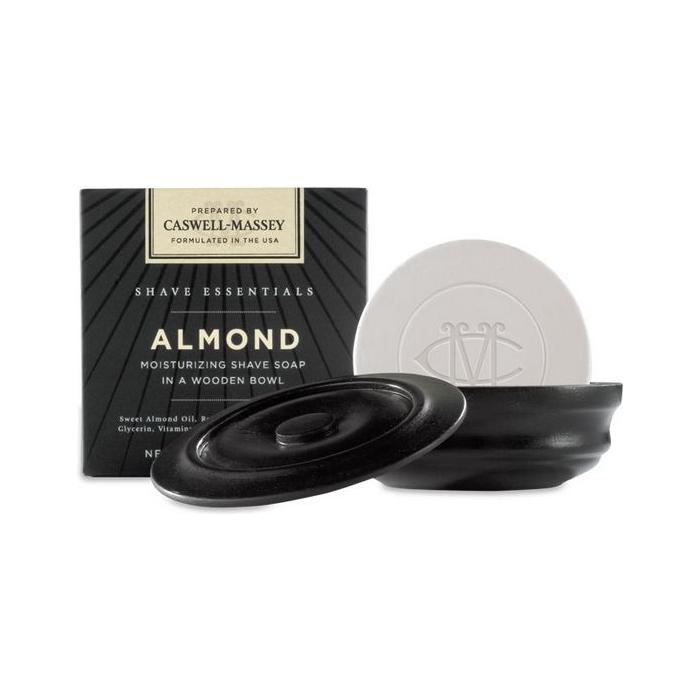 Caswell-Massey Shave Soap in Wooden Bowl Almond 3.3 oz