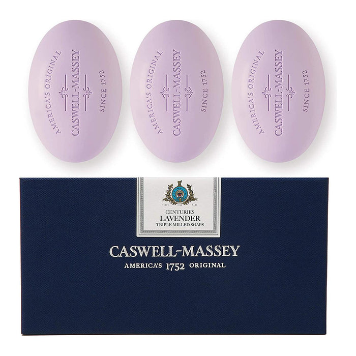 Caswell-Massey Centuries Lavender Bath Soap Box of Three 5.8oz ea bar
