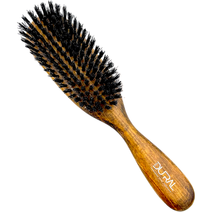 Dural Beech wood big oval hair brush with boar bristles - 8 rows