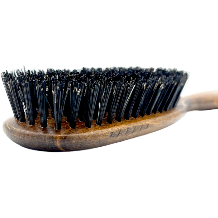 Dural Beech wood big oval hair brush with boar bristles - 8 rows