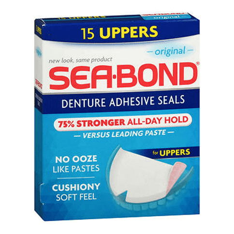 Sea Bond Sea-Bond Denture Adhesive Wafers Uppers 15 Wafers Denture Care
