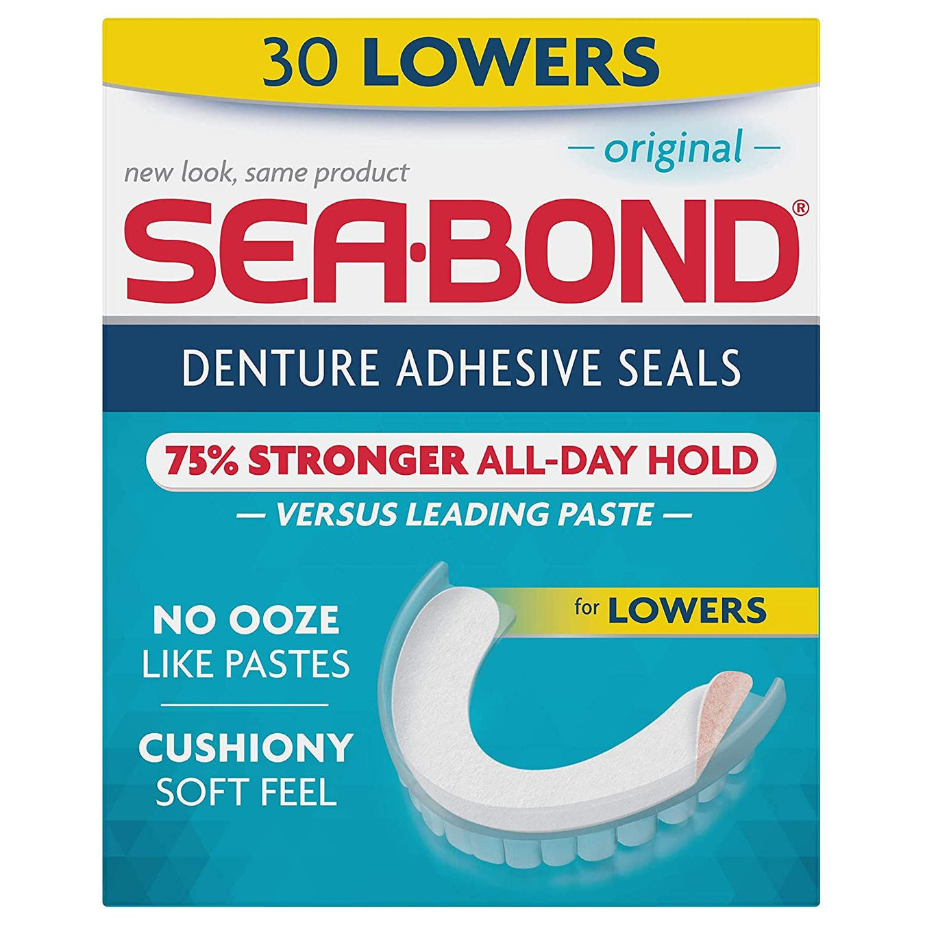 Adhesive denture