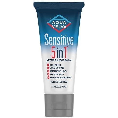 Aqua Velva Sensitive 5 In 1 After Shave Balm 3.3 Oz