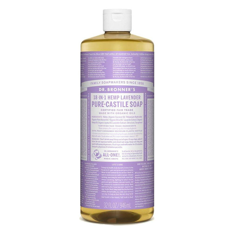Dr. Bronner's Dr. Bronner's Organic Pure Castile Liquid Soap Lavander 32 fl oz Liquid Soap