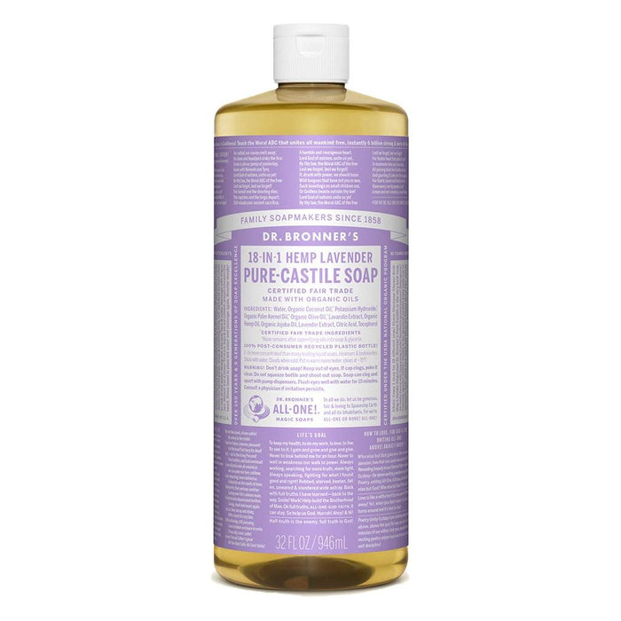 Dr. Bronner's Organic Pure Castile Liquid Soap Lavander 32 fl oz