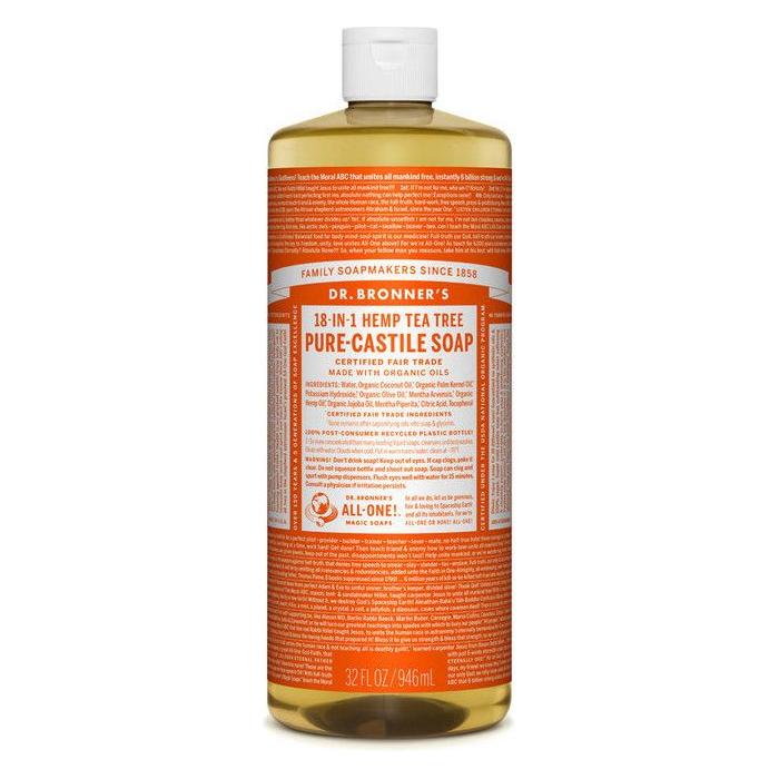 Dr. Bronner's Dr. Bronner's Organic Pure Castile Liquid Soap Tea Tree 32 fl oz Liquid Soap