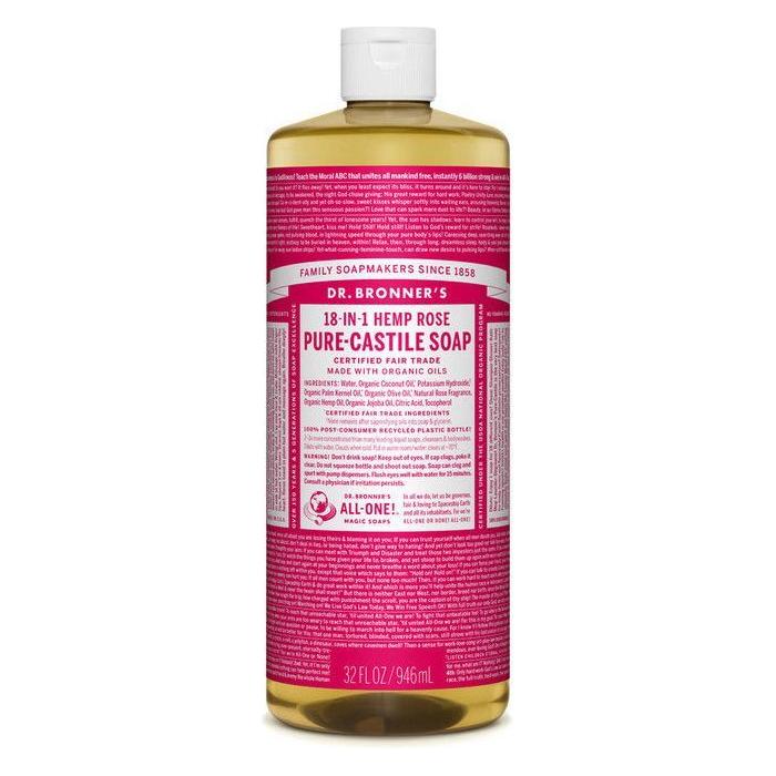 Dr. Bronner's Dr. Bronner's Organic Pure Castile Liquid Soap Rose 32 fl oz Liquid Soap