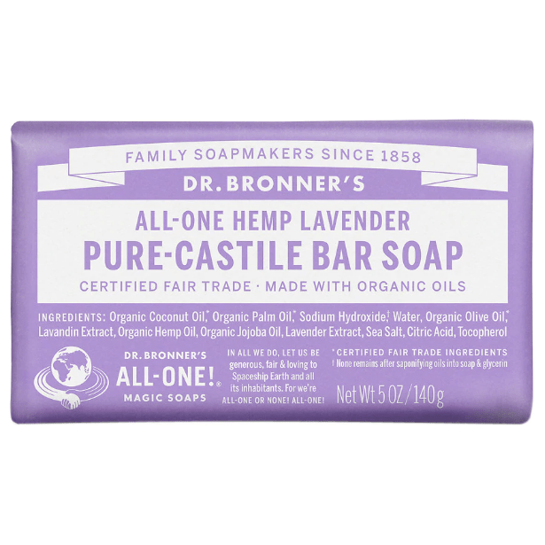 Dr. Bronner's Dr. Bronner's Pure Castile Soap Bar Lavander 5 oz Bar Soap