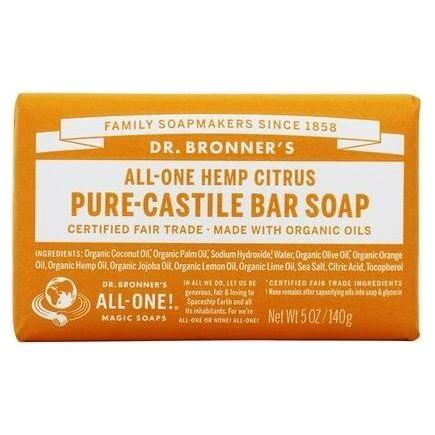 Dr. Bronner's Dr. Bronner's Pure Castile Soap Bar Citrus Orange 5 oz Bar Soap