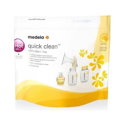 Medela Medela Quick Clean Micro-Steam bags, 5 Bags Cleaning Bags Goldenrod