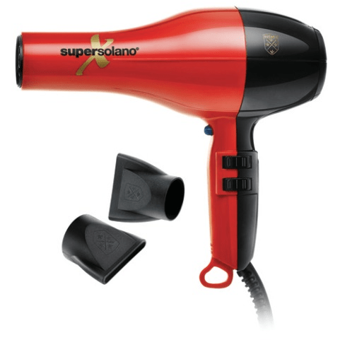 Solano Supersolano X 1875 Watt Professional Hair Dryer Red And Black Model 20123