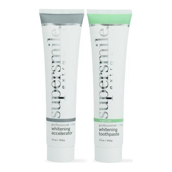 supersmile Supersmile Professional Whitening System Toothpaste Triple Mint + Accelerator 1 Kit 5 Oz Teeth Whitening Kit