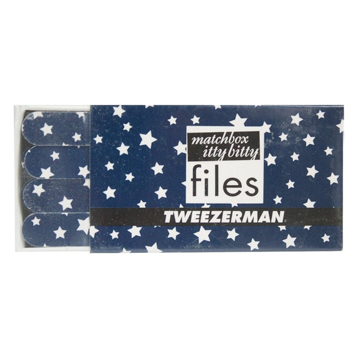 Tweezerman Matchbox Itty Bitty Files - Red/maroon - Stripes