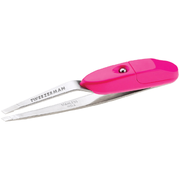 Tweezerman Tweezerman Expertweeze Lighted Slant Tweezer Tweezers Pale Violet Red