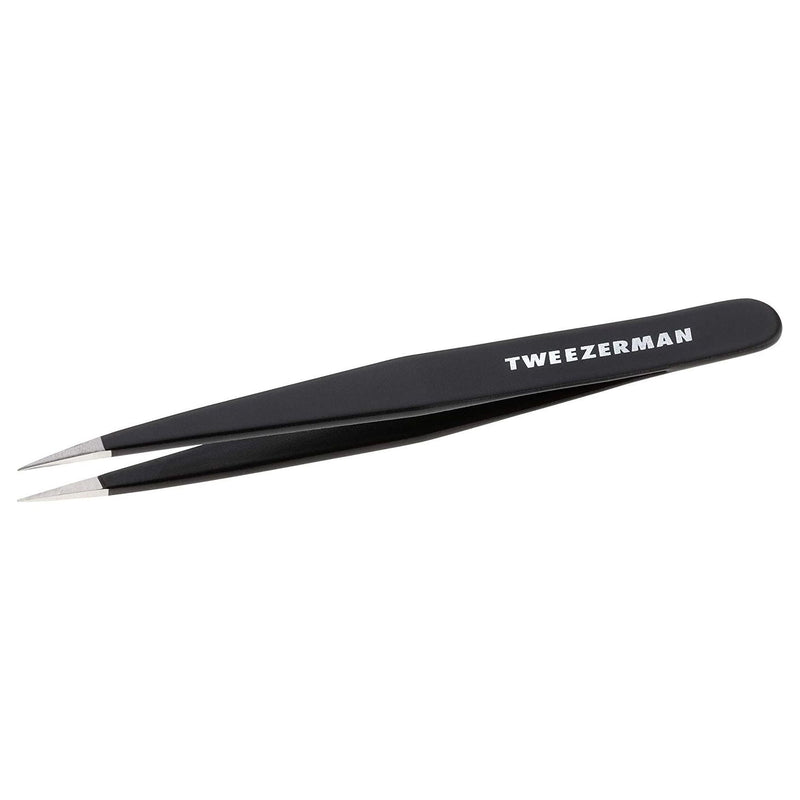 Tweezerman Tweezerman Point Stainless Tweezer In Colors Black #1241 Tweezers
