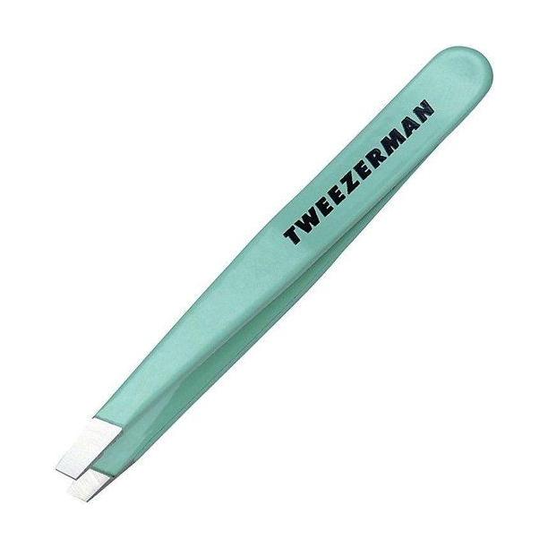 Tweezerman Tweezerman Stainless Mini Slant Tweezer Green Tea Tweezers