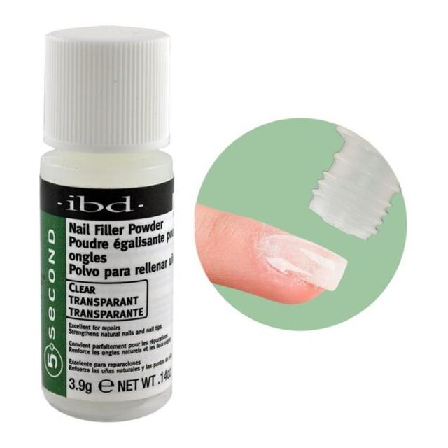 IBD 5 Second Nail Filler Powder Clear 0.14 oz