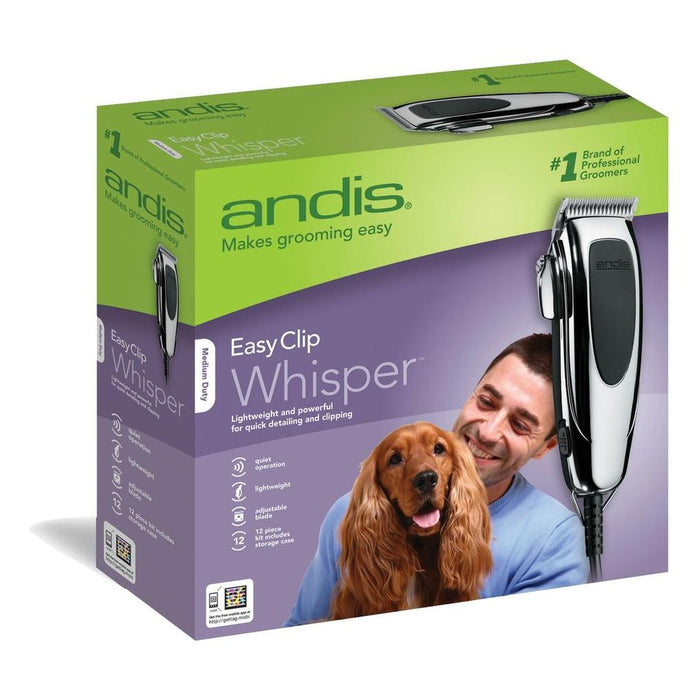 Andis Easy Clip Whisper 12Piece Adjustable Blade Clipper Kit