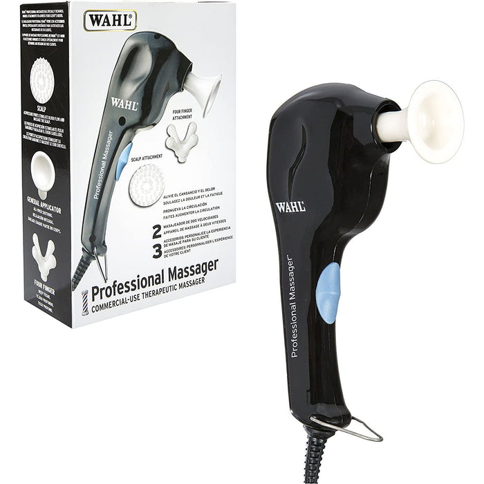 Wahl Professional Massager #41201701 Powerful Lightweight And Quiet Includes 3 Attach