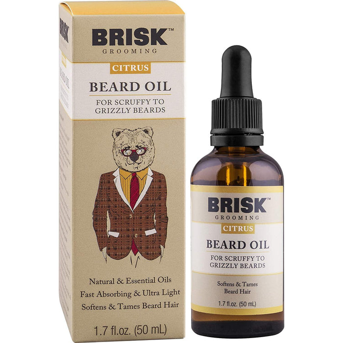Brisk Beard Oil Citrus 1.7 Oz