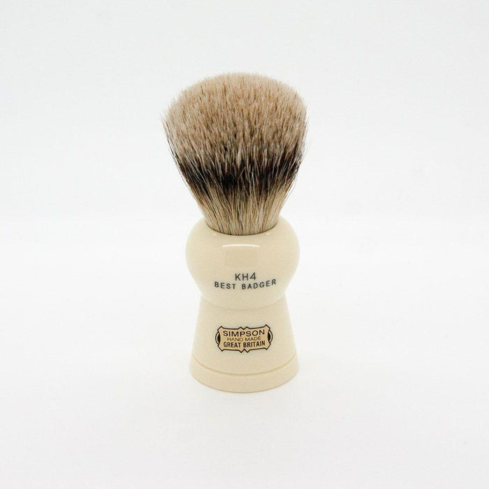 Simpsons Keyhole Kh4 Best Badger Hair Shaving Brush Large - Imitation Ivory