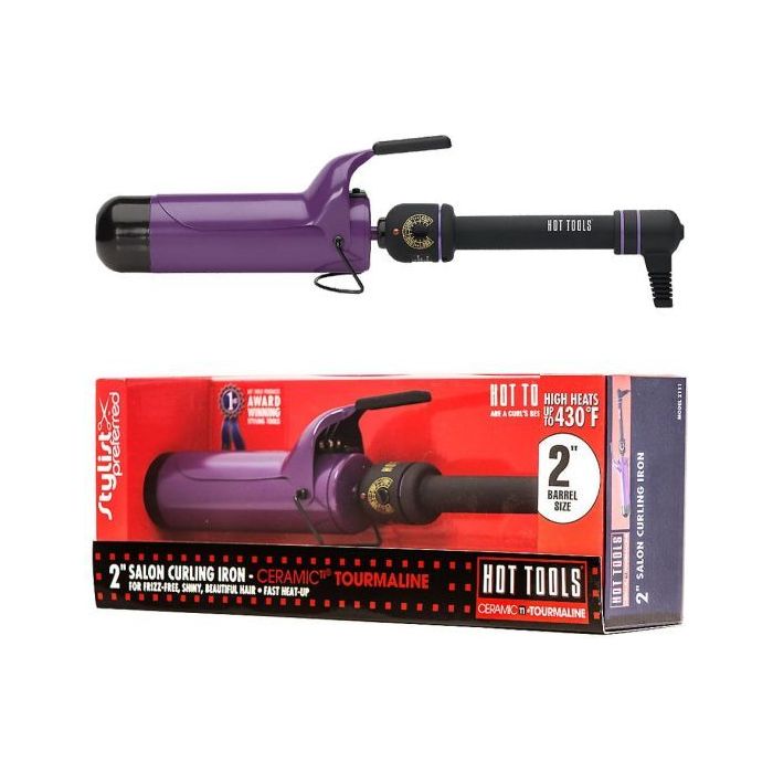 Hot Tools 2 Inch Curling Iron With Ceramic Ti Tourmaline Model No 2111