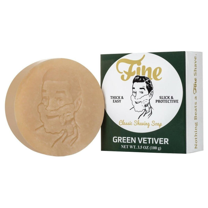 Fine Classic Shave Soap Green Vetiver 3.5 oz