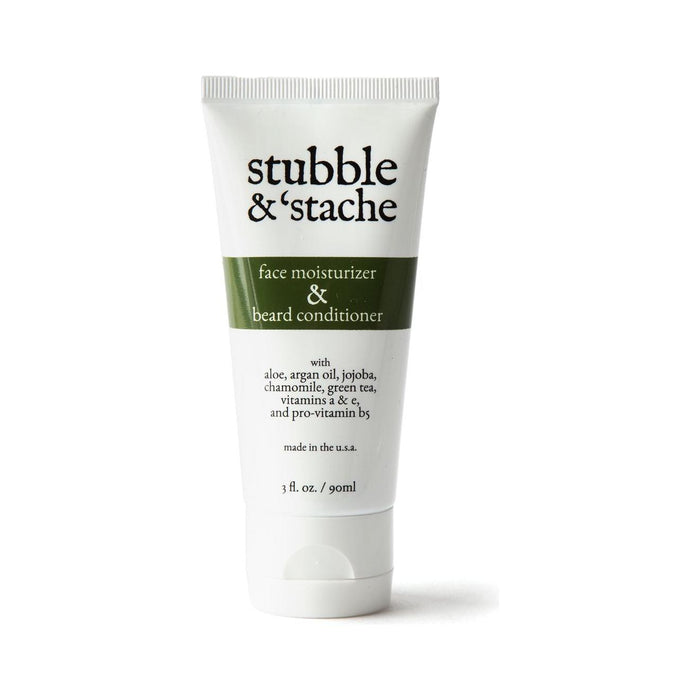 Stubble & 'Stache Face Moisturizer And Beard Conditioner 3 Oz