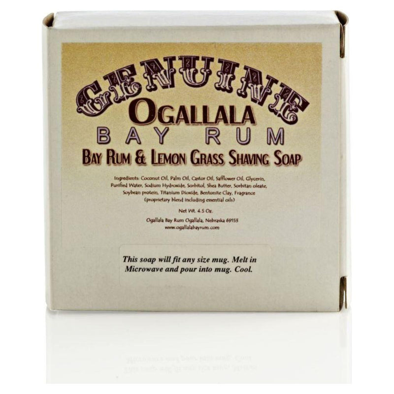 Ogallala Ogallala Bay Rum, Bay Rum and Lemon Grass Shaving Soap 4.5 Oz Shaving Soap