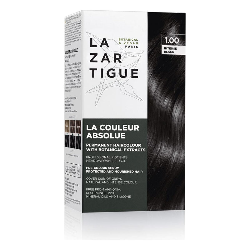 Lazartigue Lazartigue La Couleur Absolue Permanent Hair Color Kit 1.00 Intense Black Hair Color Kit