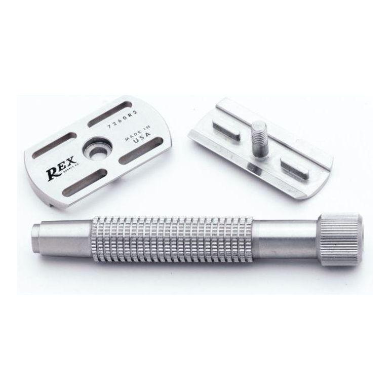 Rex Supply Co. Rex Supply Co. Envoy XL Stainless Steel 3 Piece DE Razor RSC-108 DE Razor