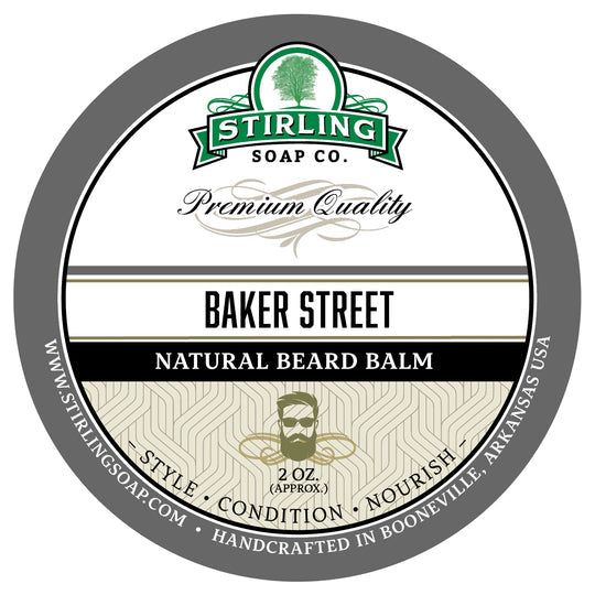 Stirling Soap Co. Baker Street Natural Beard Balm 2 Oz